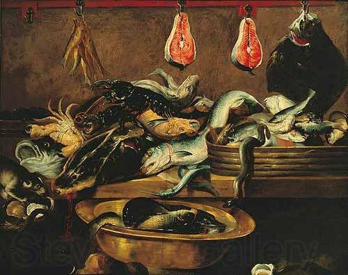 Frans Snyders Fish stall Spain oil painting art